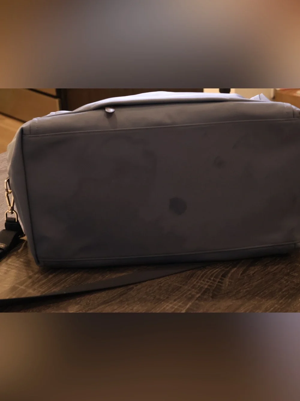 Kate Spade New York Navy Nylon Weekender Duffel Travel Carry-On Bag Pink Zip